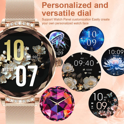 LIGE Fashion Ladies Smart Watch NX7 Pro AMOLED Screen Health Monitoring BT Call Female Women Sport Fitness Tracker Smartwatch