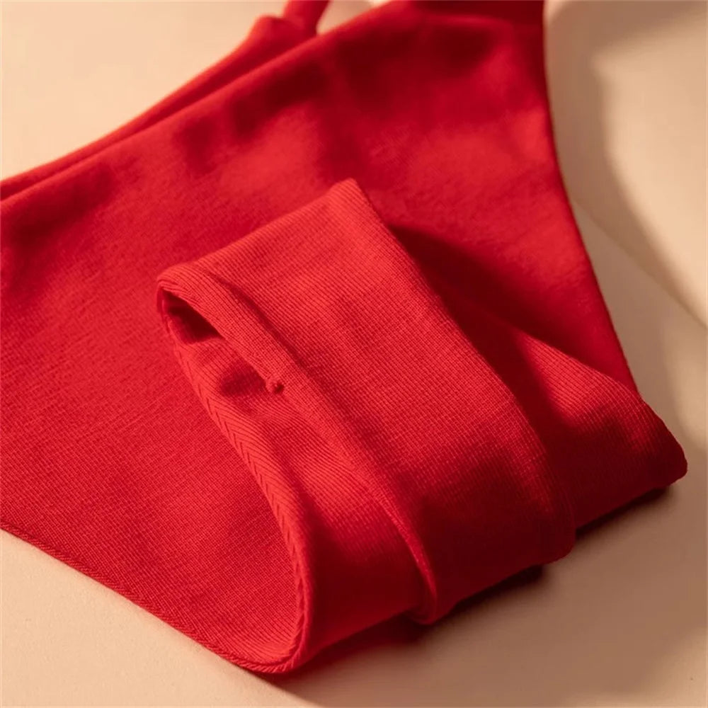 Sexy Seamless Women's Cotton Thong Underwear One Line New Year 2025 Fitness G-string Plus Size Lingerie