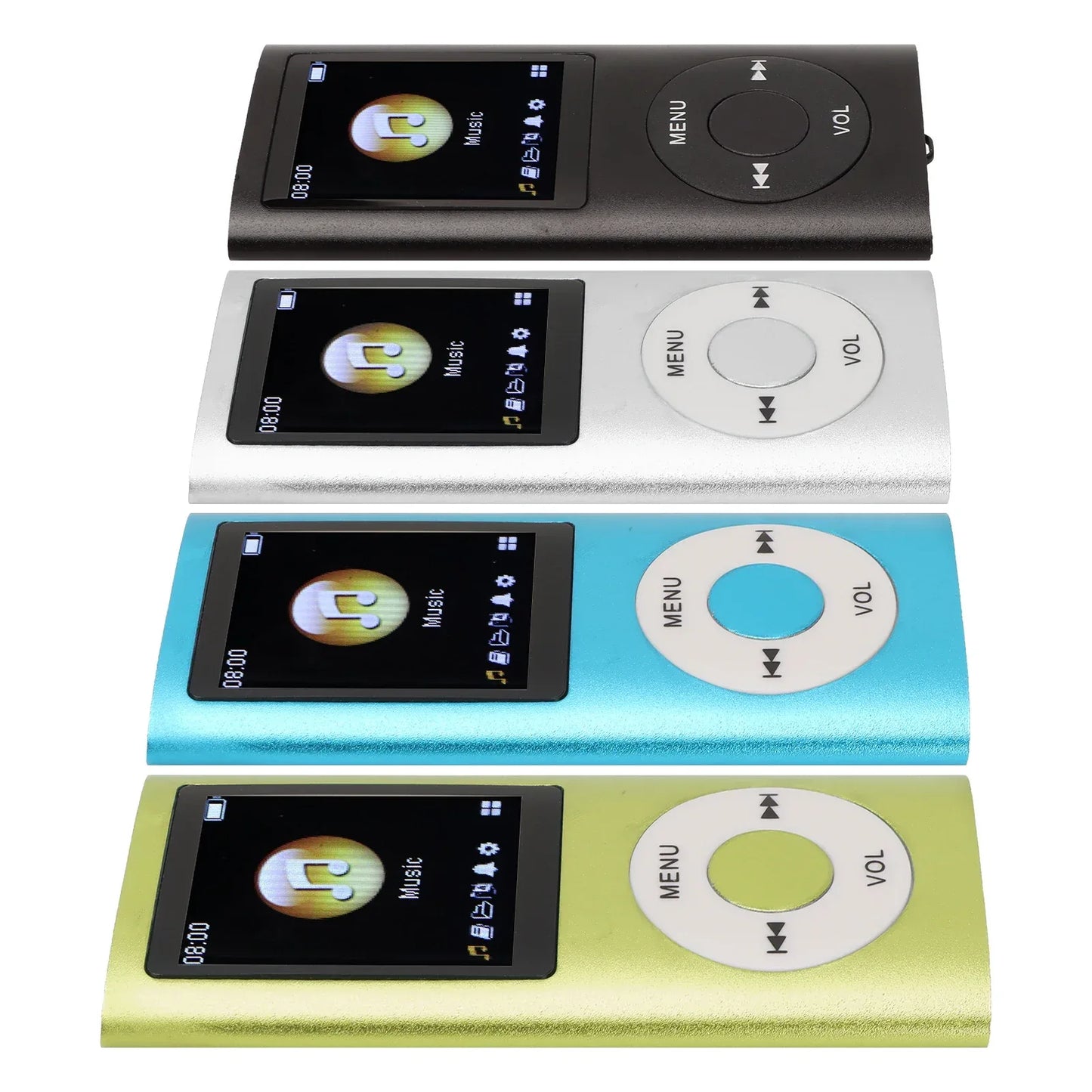 1.8 Inch LCD Screen MP3 Player Stylish Multifunctional Lossless Sound Slim Portable MP3 Music Player