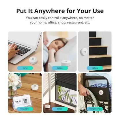 SONOFF SNZB-01P SNZB 01P Sonoff Wireless Switch Zigbee Scene Switch Two Way Control Act As Doorbell Emergency Button Via Google