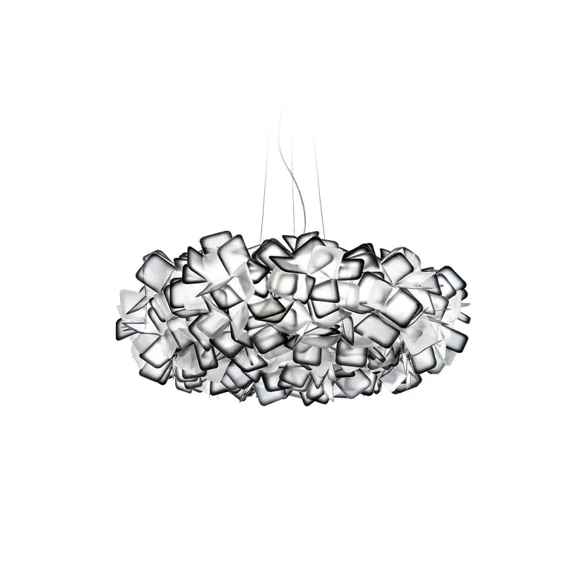 Modern Hanging Ceiling Lamp Chandelier for Living Room Lustre Petal Pendant Chandelier Bedroom Restaurant Black Indoor Lights