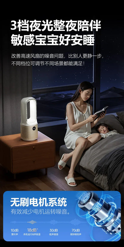 ZZ electric fan household tower fan bladeless vertical floor-to-ceiling refrigeration air conditioner fan The cooler is silent