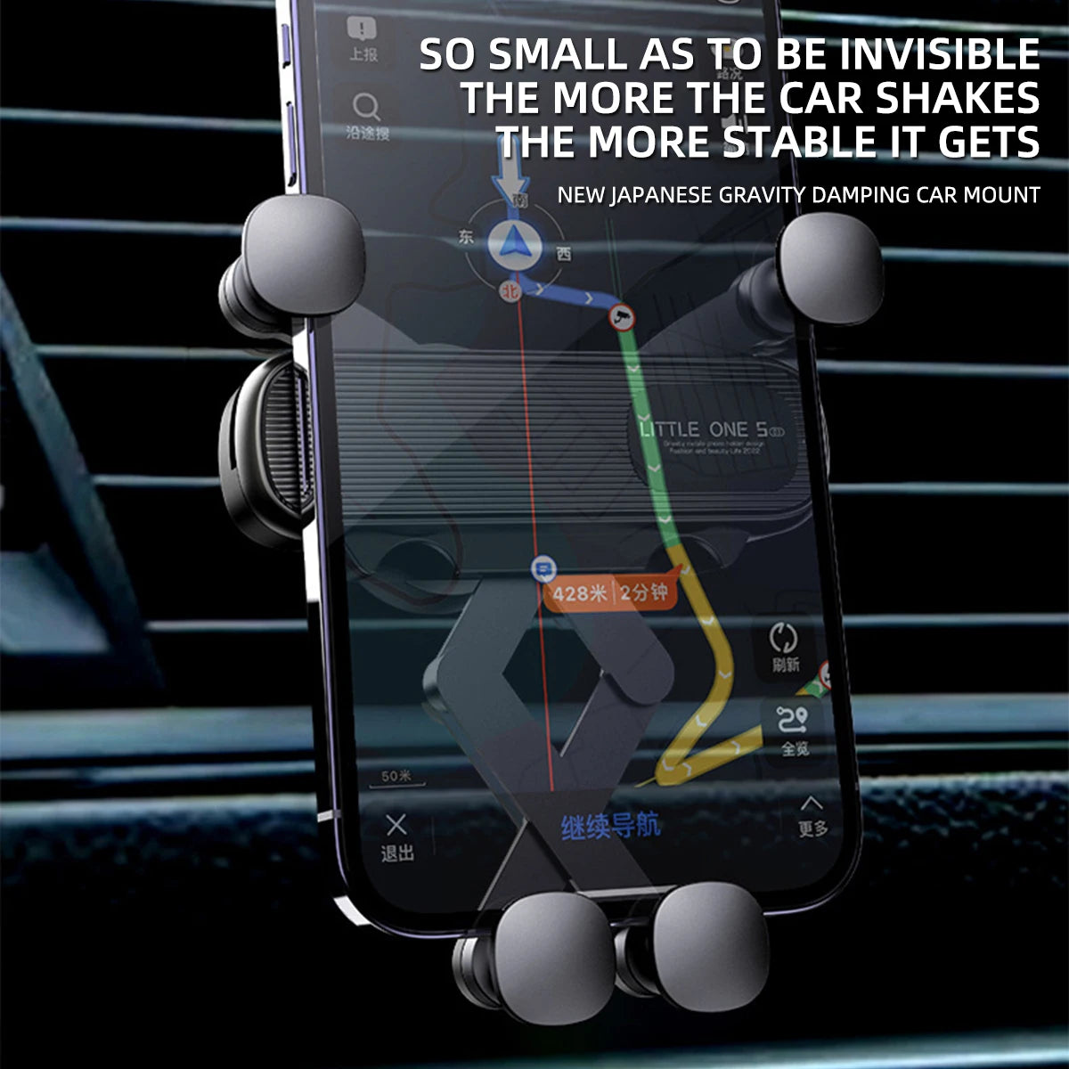 Gravity Car Phone Holder Car Air Vent Phone Holder for 4.7-6.9inch Smartphone Car Interior Stand Supports for Huawei iPhone