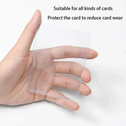 Card Sleeves Holder Game Cards  PVC Hard Plastic Toy Top  For Protectors Trading Storage Gift 3 x 4inches