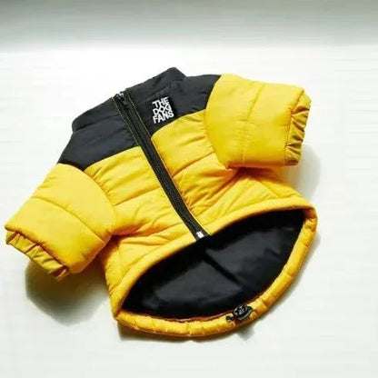 Fashion Dog Coat Clothes, Trendy Embroidered Dog Autumn and Winter Cotton Clothing, Pet Clothing, Thickened Warm Down Clothing
