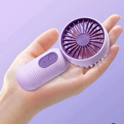 XIAOTREE Portable Fan USB Rechargeable 3-speed Handheld Fan for Men and Women Suitable for Office Outdoor Travel and Camping