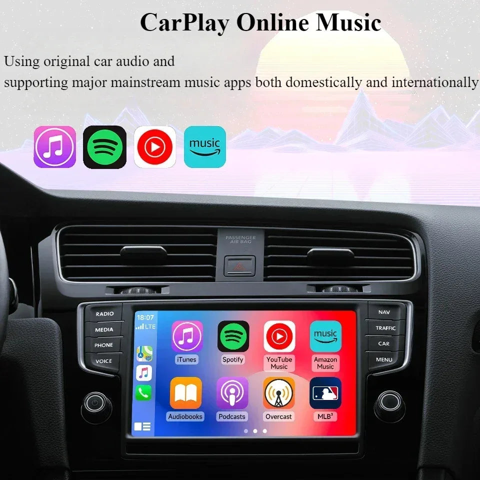 NEW mini Wireless CarPlay Android Auto Wireless Adapter Smart Mini Box Plug And Play WiFi Fast Connect Universal