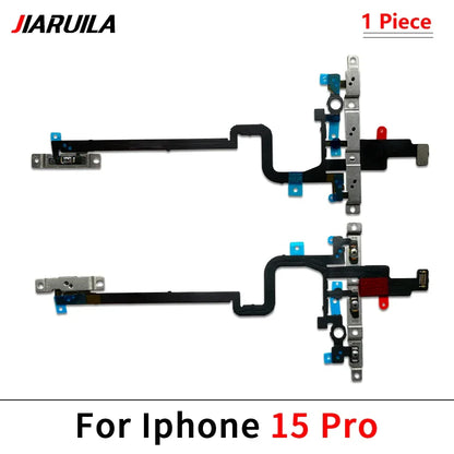 NEW Power On Off Volume Side Button Key Flex Cable Replacement Parts For iPhone 13 mini 14 Plus 15 Pro Max 13 Pro