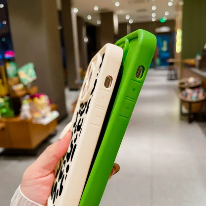 Leopard Print Phone Case For iPhone 13 Case iPhone 11 12 15 14 Pro Max X XR XS MAX 7 8 Plus SE Shockproof Silicone Soft Cover