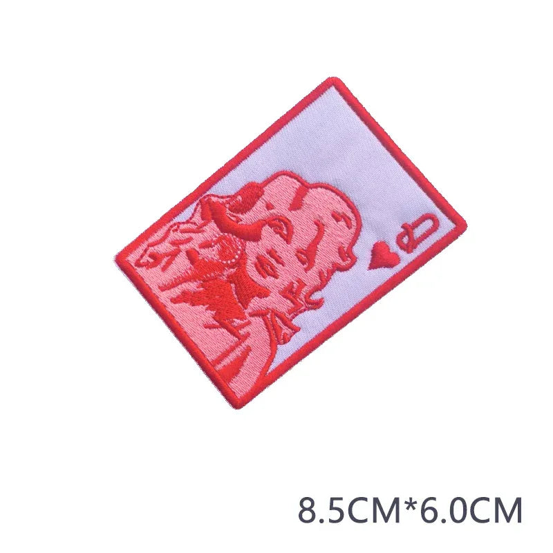 Valentine's Day Emblem Clothing Accessories Badge Sticker Embroidered Embroidery Sticker Iron-on Patches