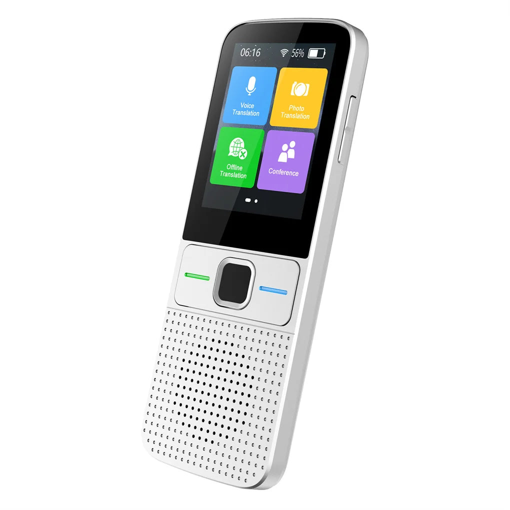 Handheld Language Translator Rechargeable Real Time Interpreter Device Travel Adults Seniors Learning Accessories