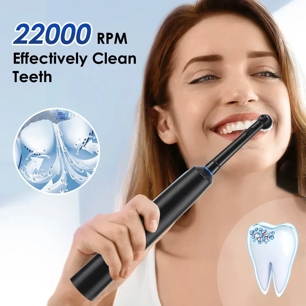 Rotary Electric Toothbrush Rechargeable 5 Modes Sonic Vibration Tooth Brush Adults Rotating Toothbrushes Teeth Cleaner 4 Heads