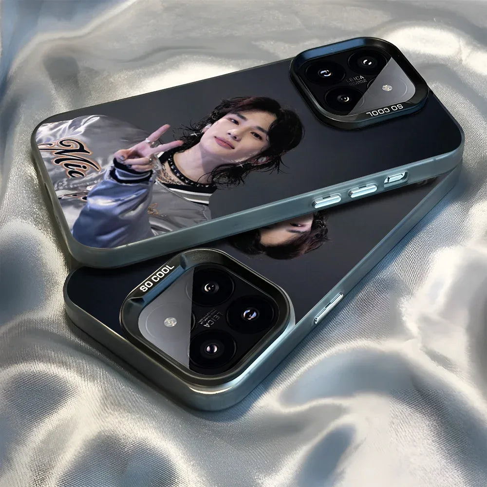 Epc Rapper Dancer H-HyunJin Phone Case IMD Phone Case For IPhone 16 15 14 13 12 11 Pro Max Plus Color Silver Cover