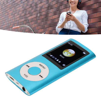 MP3 Player with Earphone Data Cable Stylish Multifunctional Lossless Sound Slim 1.8 Inch LCD Screen Portable MP3 Music Players