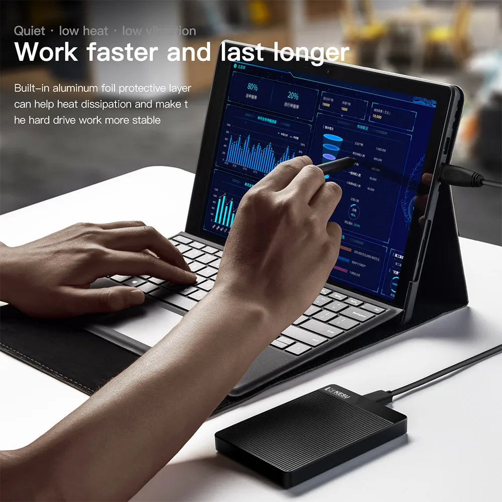 KESU External Hard Drive USB3.0 Portable 250gb/500gb/1tb/2tb High-Speed Storage Device for PC/Laptop, File Backup & Data Storage