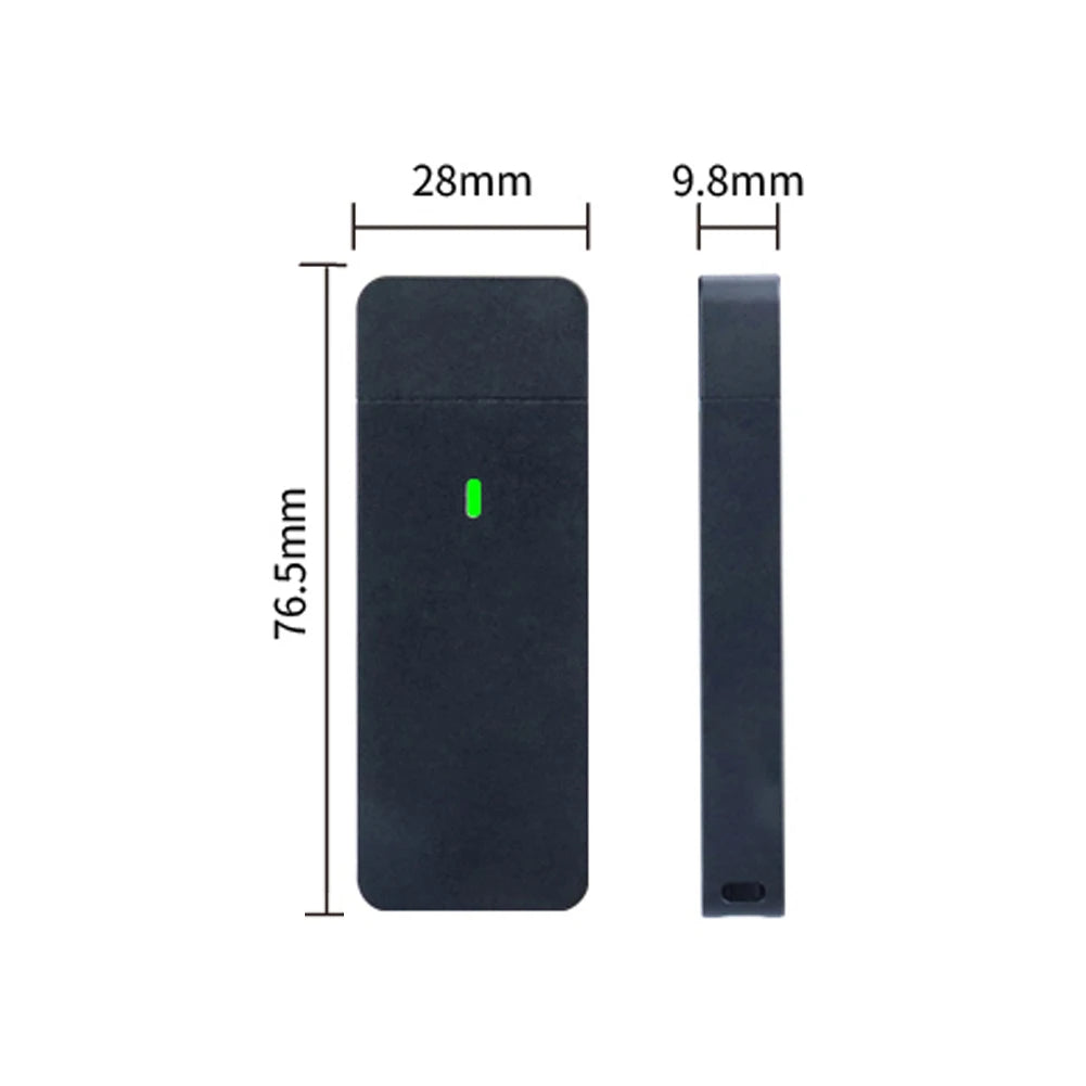 M.2 NVMe SATA Enclosure USB A Plug USB 3.2 10Gbps CNC Aluminum 2230 2242 SSD Case With Magnet Protective Case For Computer PC