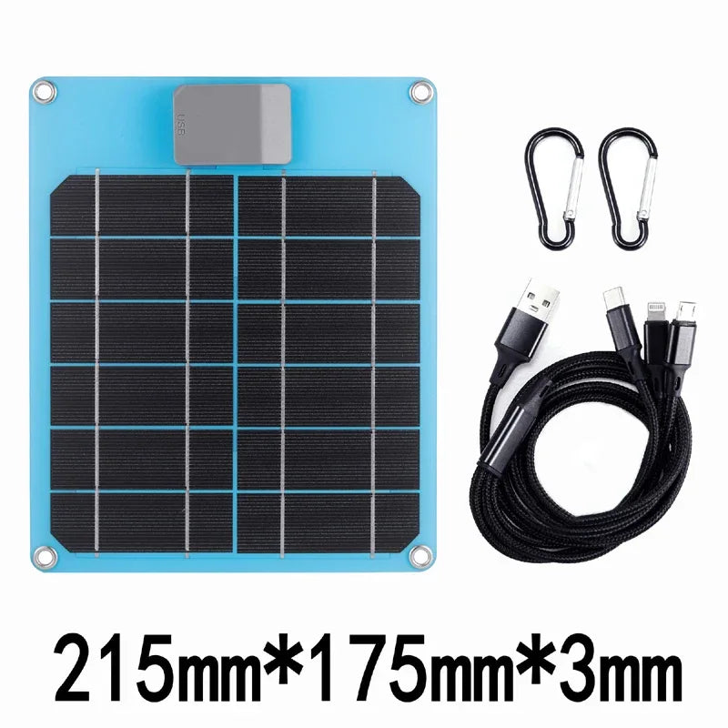 100W 5A-60A Solar Car Battery Charger Kit 5V/12V Fast Charging, high current fast charging Built-in Voltage Regulator