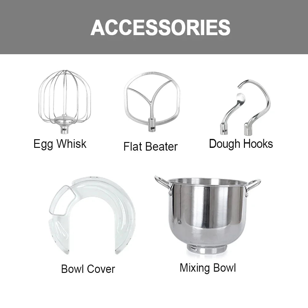 Kitchen 11 Liters Big Capacity Food Mixer 2000w Electric Food Stand Dough Mixer with Stainless Steel Bowl