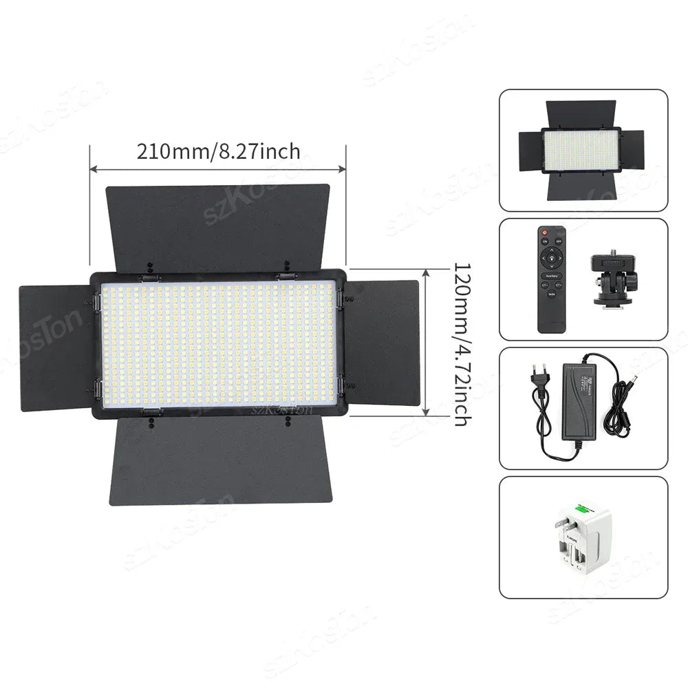 RGB Photography Video LED Fill Light Panel Photo Studio Lamp Kit For Video Recording Shoot Youtube Tiktok Live Streaming Lamp