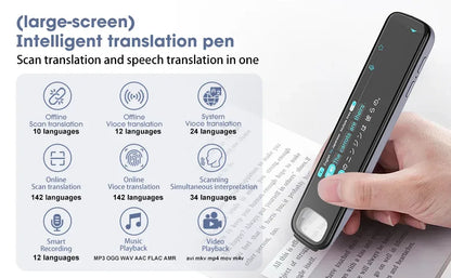 X10 Point Reading Translation Pen 3.76 Inches 142 Language Electronic Voice Scanning Pen Mutual Translation Dictionary Pen