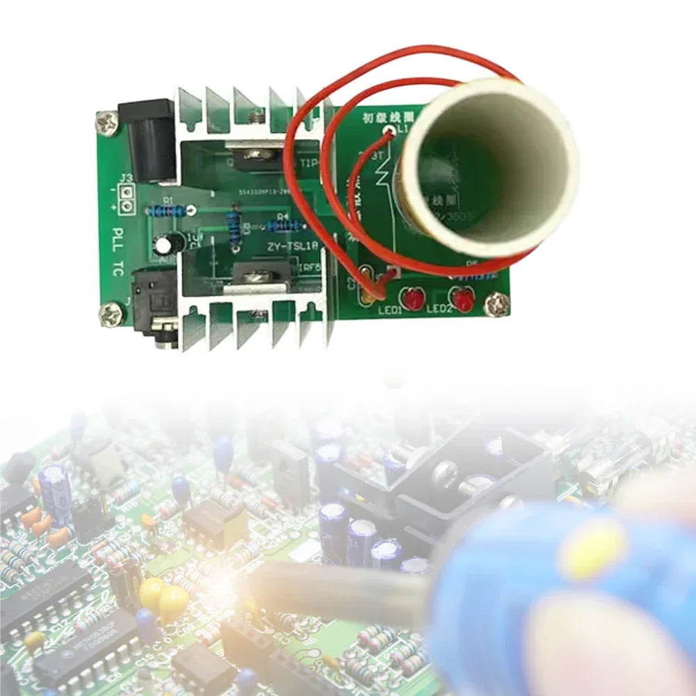 DIY Mini for TESLA Coil Kit DIY Music Loudspeaker Board Arc Experiment Wireless Transmission Input Voltage 15-24V 15W 2A