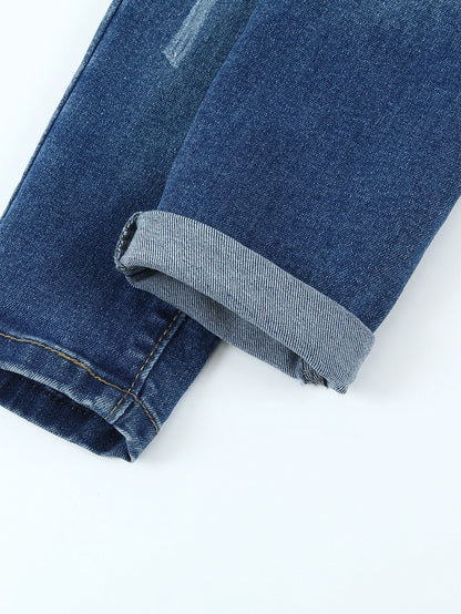 Boy Solid Slim Jeans Toddler Baby Casual Denim Pants Child Soft Trousers Kids Clothing Spring Autumn Birthday Gift