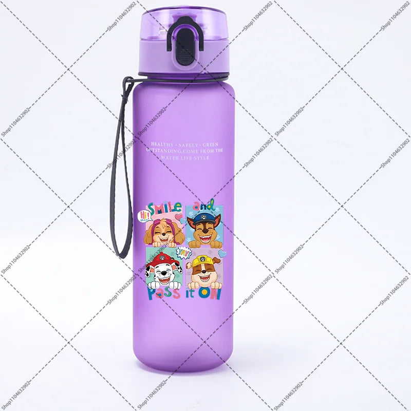 Paw Patrol 650ML Water Bottles Cartoon Anime Pattern Printed Sports Bottle Women Men Outdoor Fashion Cup Birthday Party Gifts