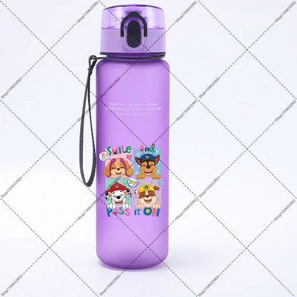 Paw Patrol 650ML Water Bottles Cartoon Anime Pattern Printed Sports Bottle Women Men Outdoor Fashion Cup Birthday Party Gifts