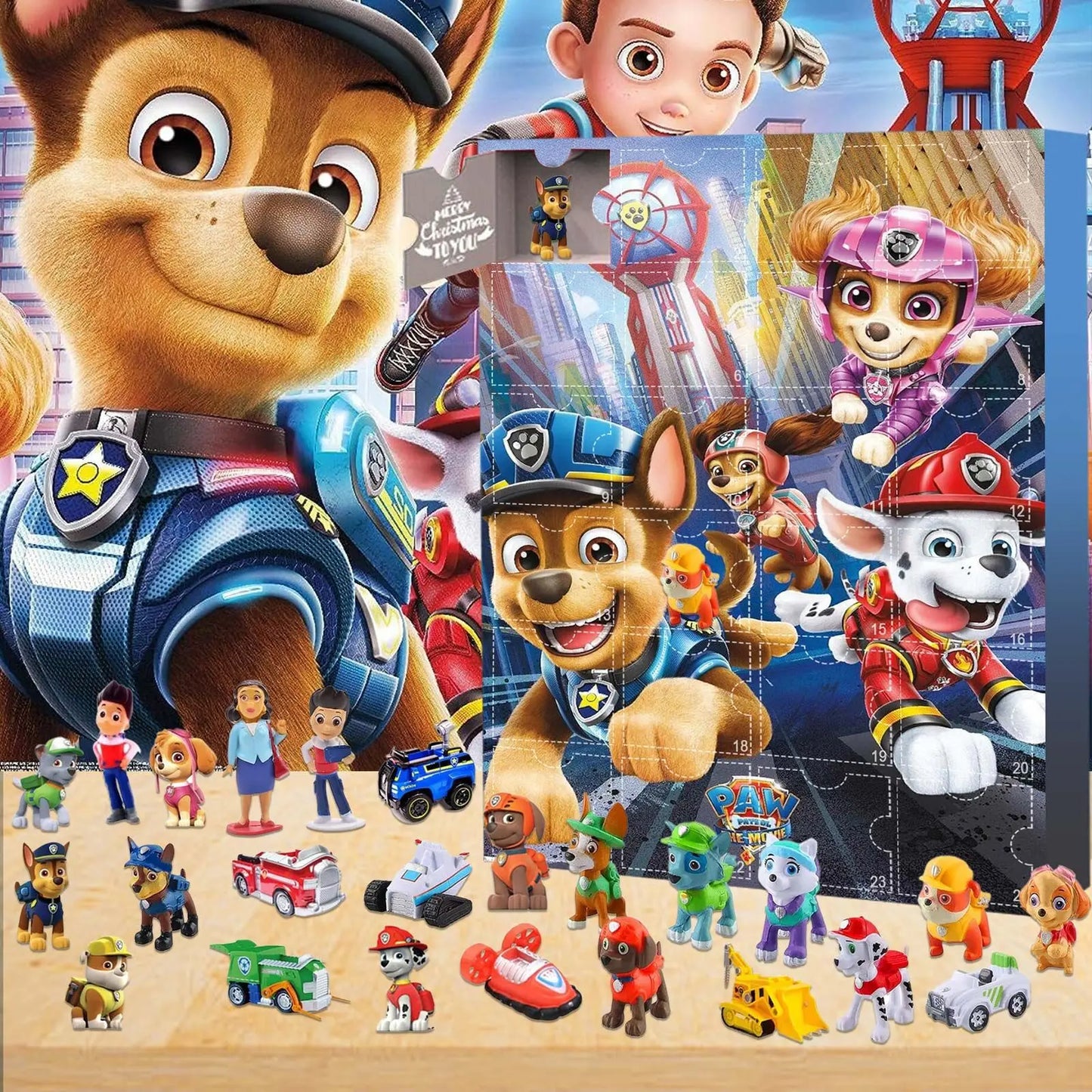 Paw Patrol Christmas Blind box Ornament Ornament Cartoon Poke Comic Periphery Doll Creative Toys Holiday Gifts For Children Boys