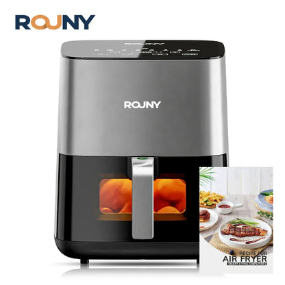 5L Air Fryer with Miui-Cyclone Tech, Electric Hot fryer Oven Oilless Cooker with Touch Control & Nonstick Basket, Visible Window