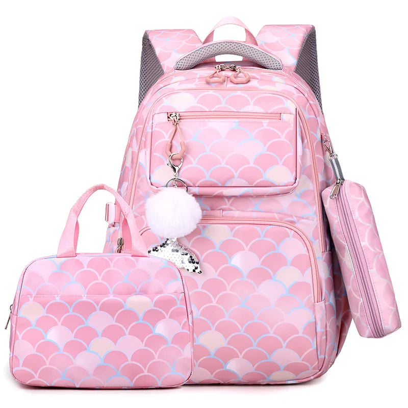 Child Girl Backpacks Primary Junior High School Bags for Girls Children Kids Bookbag Backpack 2025 Back to School Girl Schoolbag