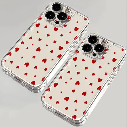 Luminous Love Case For iPhone 16 16E 15 11 12 13 14 Pro Max  For iPhone XR XS Max 8 Plus Back Cover