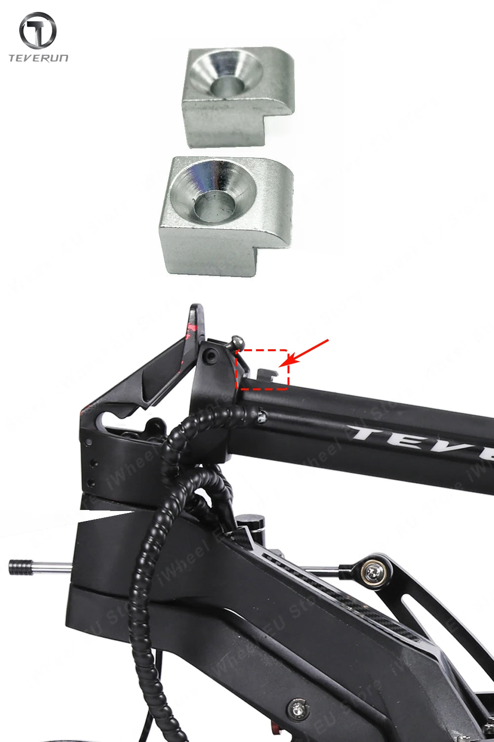Original Teverun Fighter 10/10+/11/11+/7260R Folding Kit Folding Hook Official Teverun Fighter Accessories