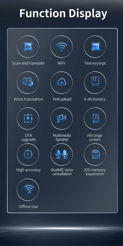 Smart Voice Scan Translator Pen A26 Real Time Language Translator Multifunction Dictionary Translation Business Travel Abroad