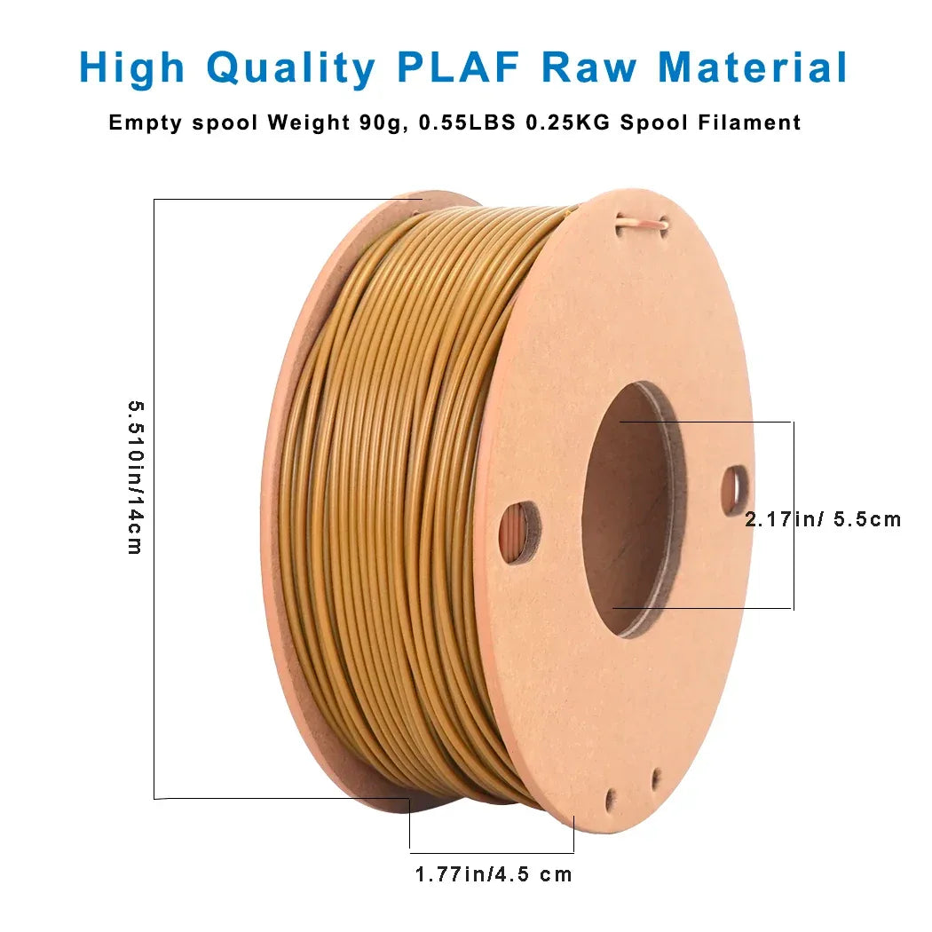 Likesilk Imitation Wood Color PLA F 3D Printing Filament 1.75mm Dimensional Accuracy +/- 0.02 mm, PLA F  0.25KG （Teak Color