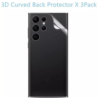 3PCS Back Matte Hydrogel Film for Samsung S24 S23 S22 S21 S20 Ultra FE S10 S9 Plus Screen Protector for Note 8 9 10 20 TPU Film