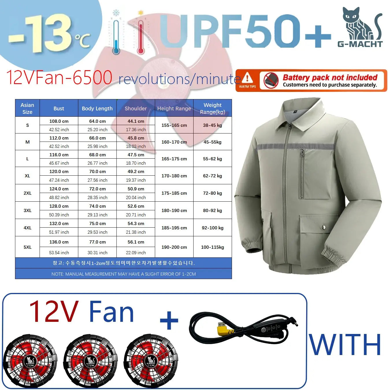 Summer 4 Fans Air Conditioning Cooling Vest Men Women Ultralight Outdoor Jacket Sun Protection Windbreaker Travel Fishing Sports