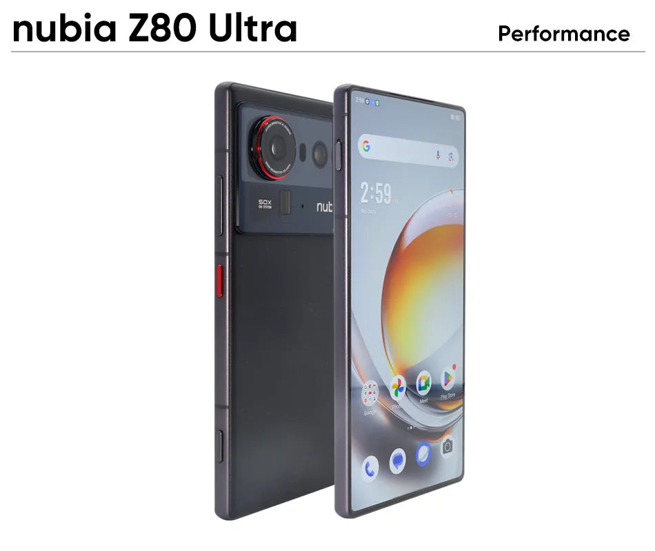 nubia Z80 Ultra 5g Smartphone Global Version Snapdragon 8 Elite Gen 5 6.85'' 144Hz OLED Display 7200mAh 80W Fast Charging 64Mp