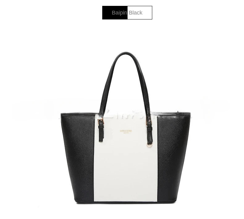 Women Large Capacity Bucket Tote Bag Shoulder Handbag Mommy Bag Work Travel Casual Purse