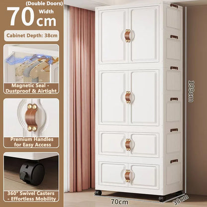 Locker Locker Locker Household Locker Clothes Installation Free Plastic Multi Layer Foldable Large Capacity Practical Cabinet