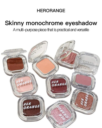 Red Brown Eyeshadow Palette Multifunctional Makeup Palette Silky Matte Coral Red Eyeliner Silkworm Lower Shadow Eyeliner Makeup