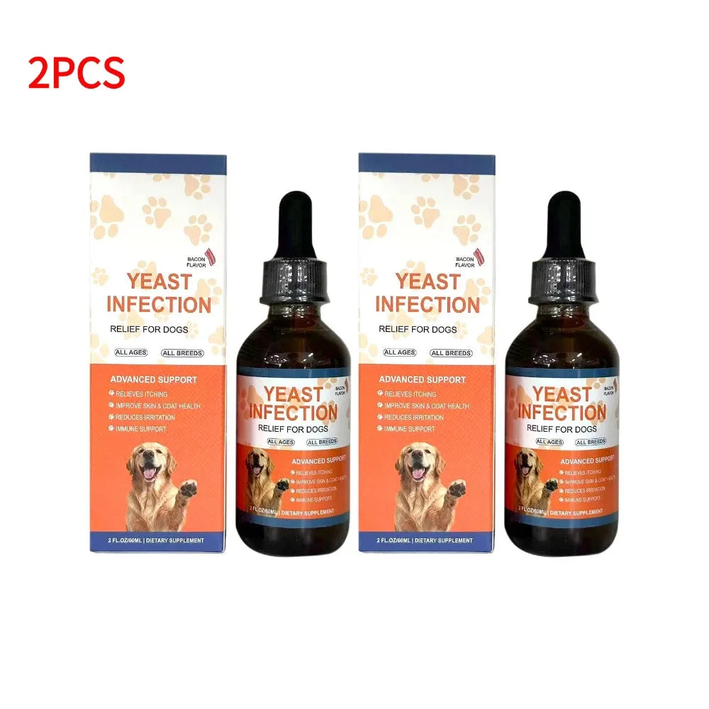 60ML 3Kinds Dog Pet Drops Gentle Care Supplement To Maintain Healthy Coat and Skin for Dogs Herbal Drops PET CARE