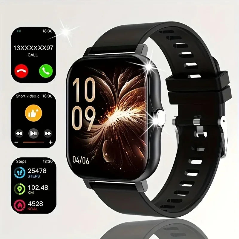 2025New Upgrad Smart Watch For Men Women 1.83Inch Full Touch Display BT Call Sports Monitoring SmartWatch For Android&IOS Phone