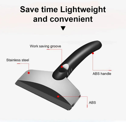 SEAMETAL Car Ice Scraper Snow Removal Shovel Windshield Glass Defrost Removal Automotive Winter Stainless Steel Car Accessories