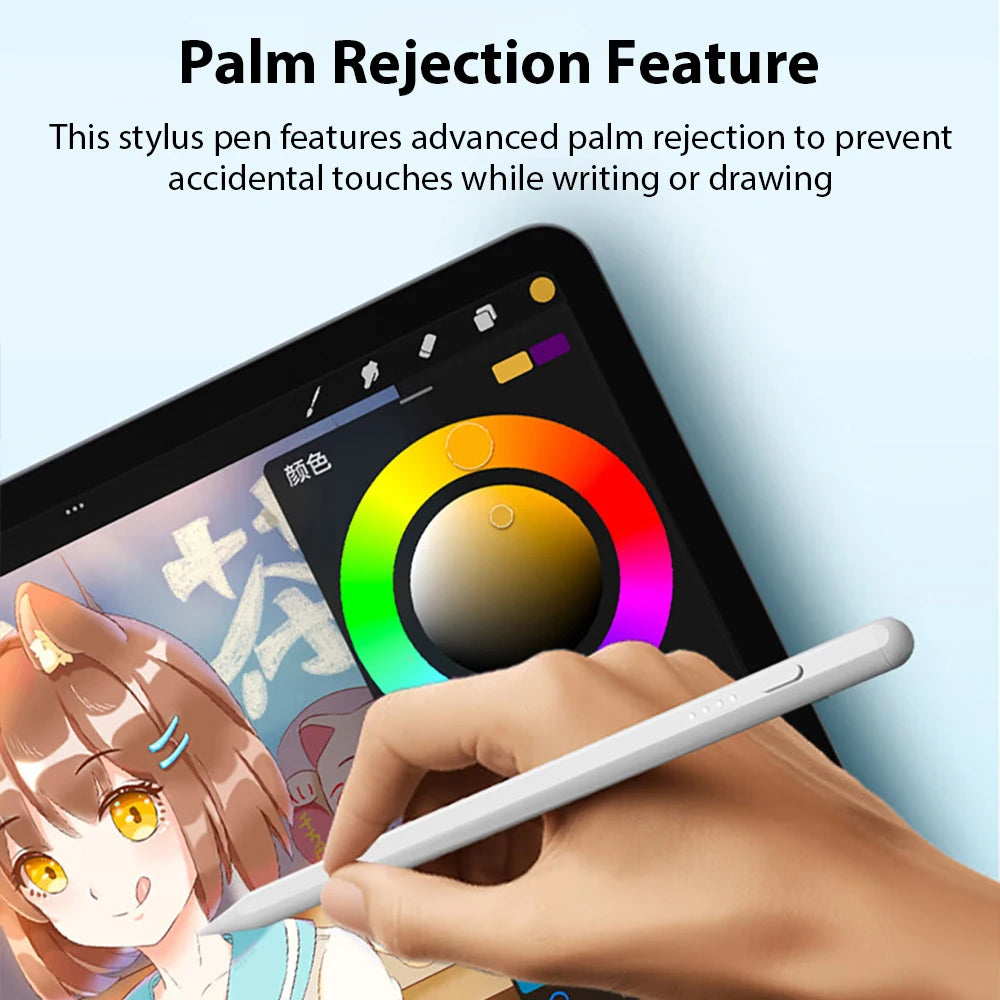 For Apple Pencil Stylus For iPad A16 Air 11 5 4 Pro 11th 13 12.9 M5 M4 M3 M2 Pens 10 9 8 10th 9th Generation Mini 7 6 Touch Pen