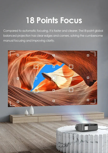 CAIWEI A10Q Projector 4K Full HD 1080P Home Theater Google TV WiFi Smart TV AutoFocus Netfli Beam проектор for Outdoor