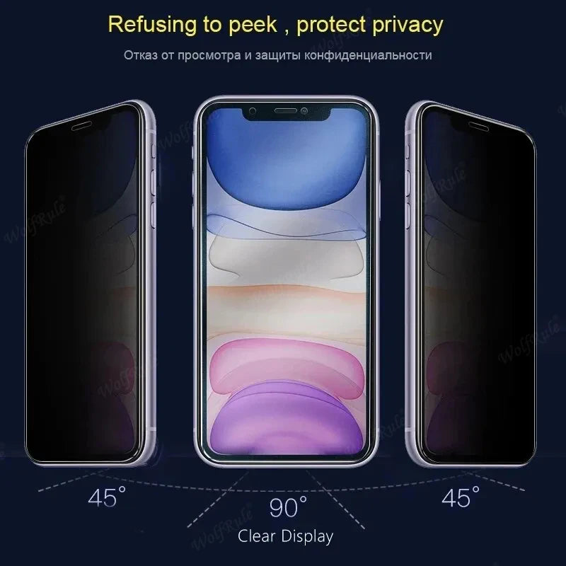 4Pcs For iPhone 16e Glass iPhone 16e Tempered Glass Privacy Anti-Spy HD 9H Cover Phone Screen Protector For iPhone 16e iPhone16e