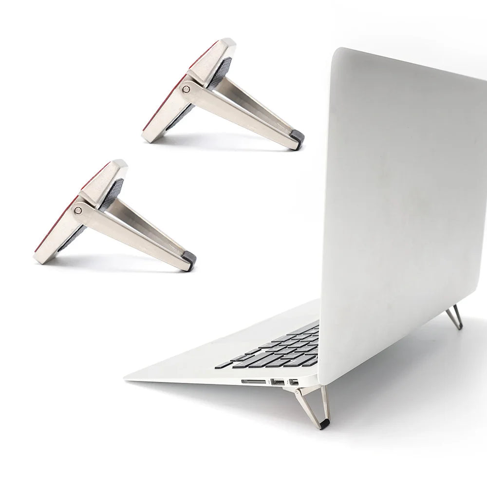 Foldable Metal Laptop Stand Universal Non-slip Bracket Support for Macbook Pro Air Lenovo Notebook Laptops Mount Holder Feets