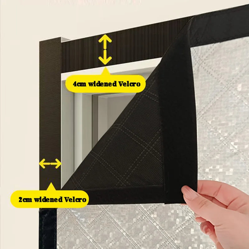Winter magnetic cotton door curtain, thickened, warm, windproof, partition curtain, soundproof, cold proof, blackout curtain