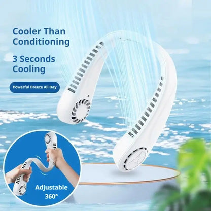 Hanging Neck Fan For Outdoor Portable Cooling Lazy Person Mini Hanging Neck Small Fan Bladeless Small Fan